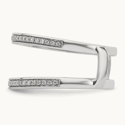 Complete Diamond Ring Guard — 14K White Gold