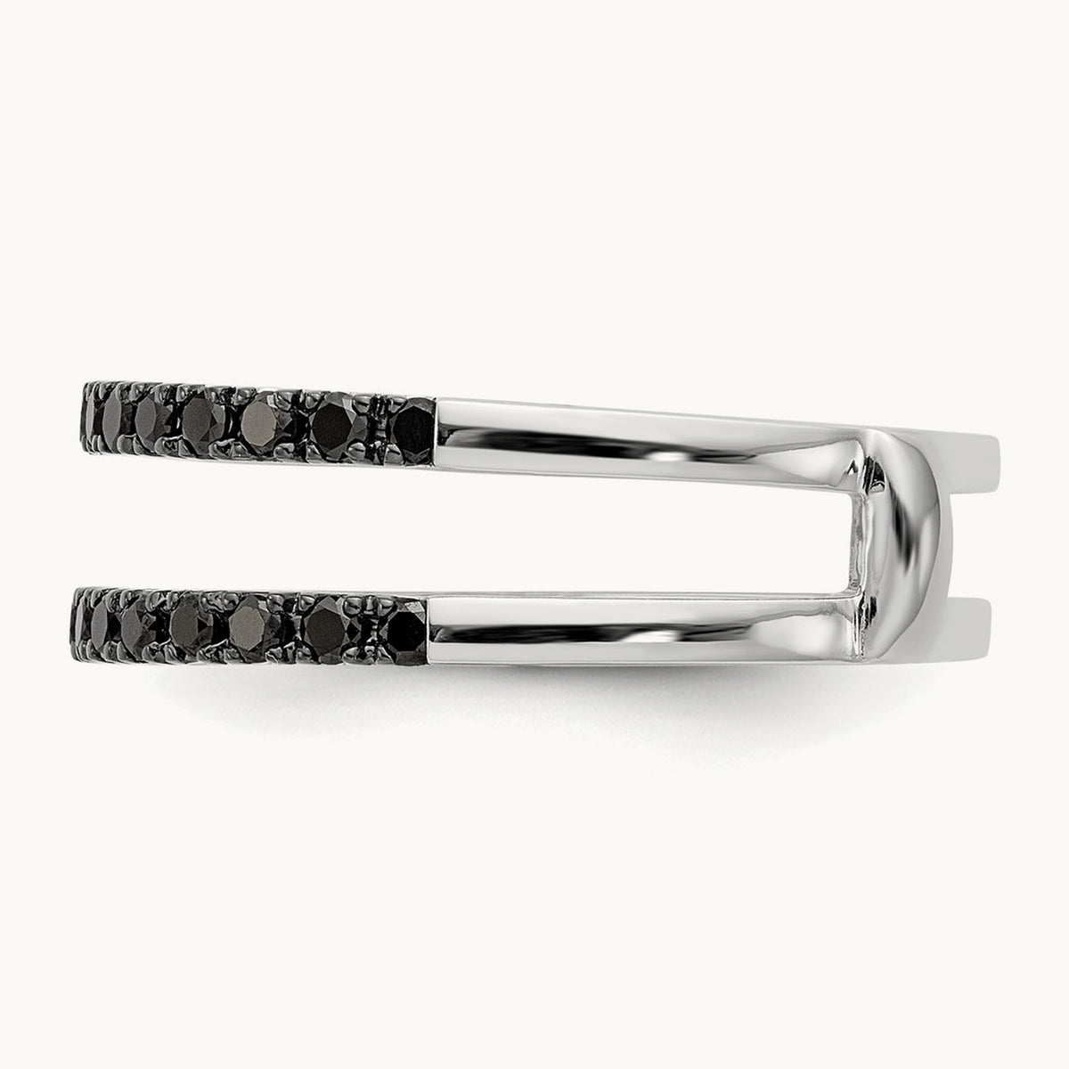 Black Diamond Guard, 14K White Gold