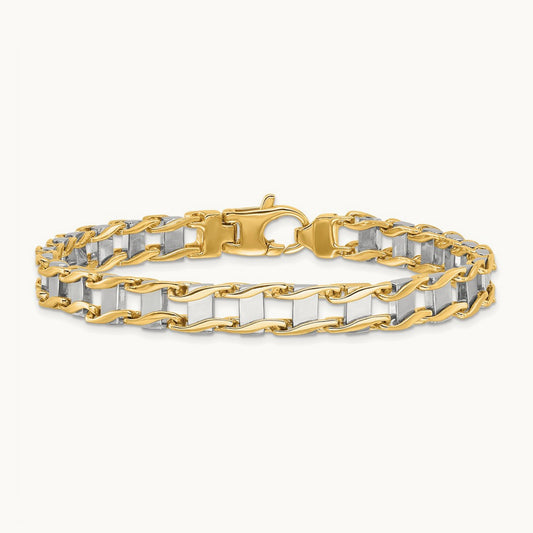 Hand-polished Fancy Link Bracelet — photo set