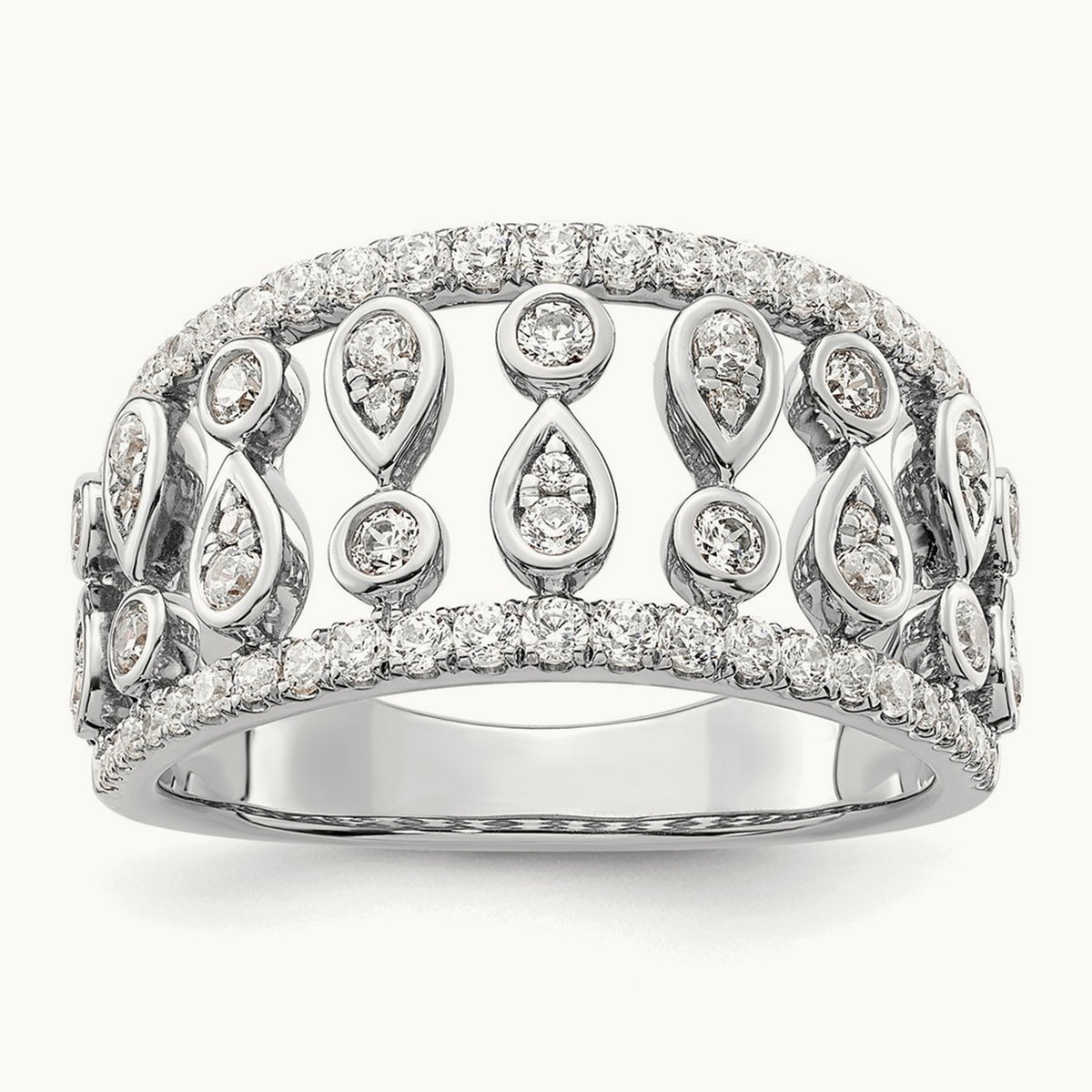 Fashion Ring, 0.75 ct tw Lab-Grown Diamond