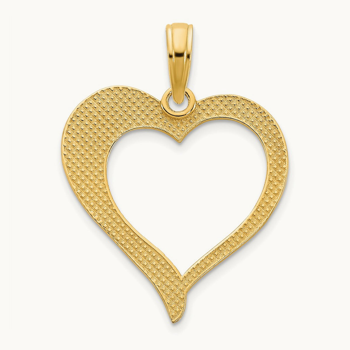 Open Heart Pendant — 26mm