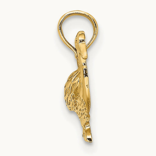 Goose Charm, 14K