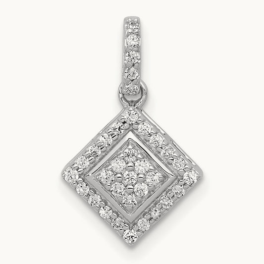 Geometric Cluster Pendant, 0.25 ct tw Lab-Grown Diamond