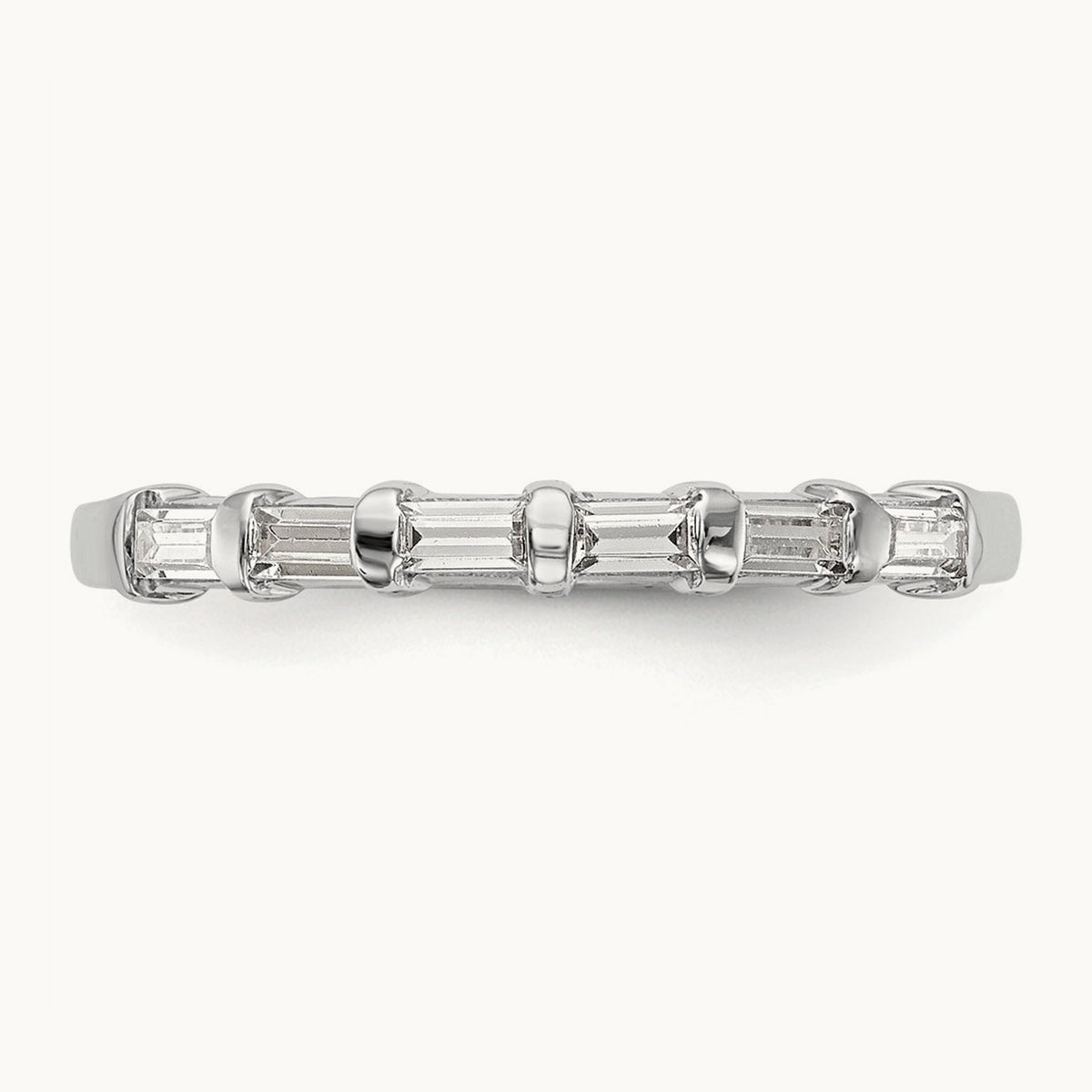 Diamond Wedding Band, 14K White Gold
