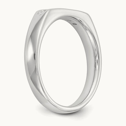 5-Stone Diamond Channel Band, 14K White Gold