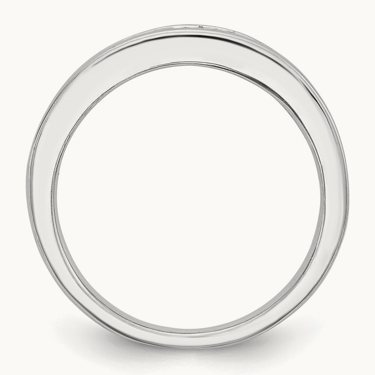 Diamond Wedding Band, 14K White Gold
