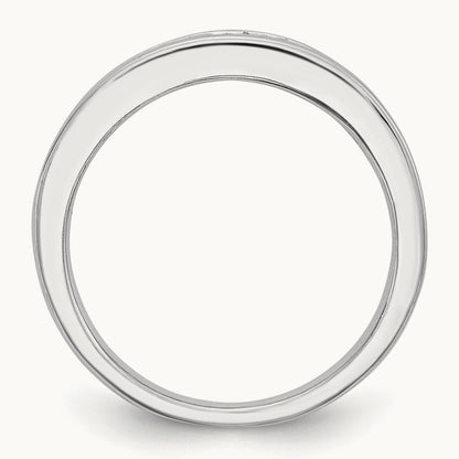 Diamond Wedding Band, 14K White Gold