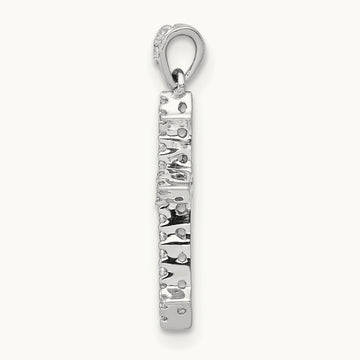 1/10ct. Diamond Cross Pendant — 19mm, 0.104 ct