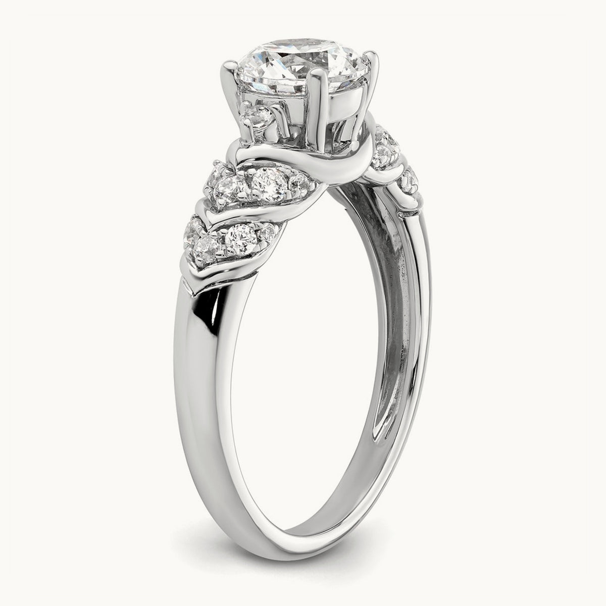 Semi-Mount Engagement Ring, 0.25 ct tw Lab-Grown Diamond
