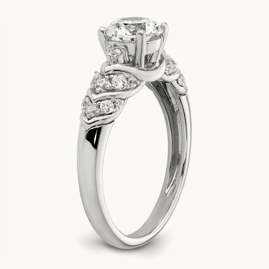 Semi-Mount Engagement Ring, 0.25 ct tw Lab-Grown Diamond
