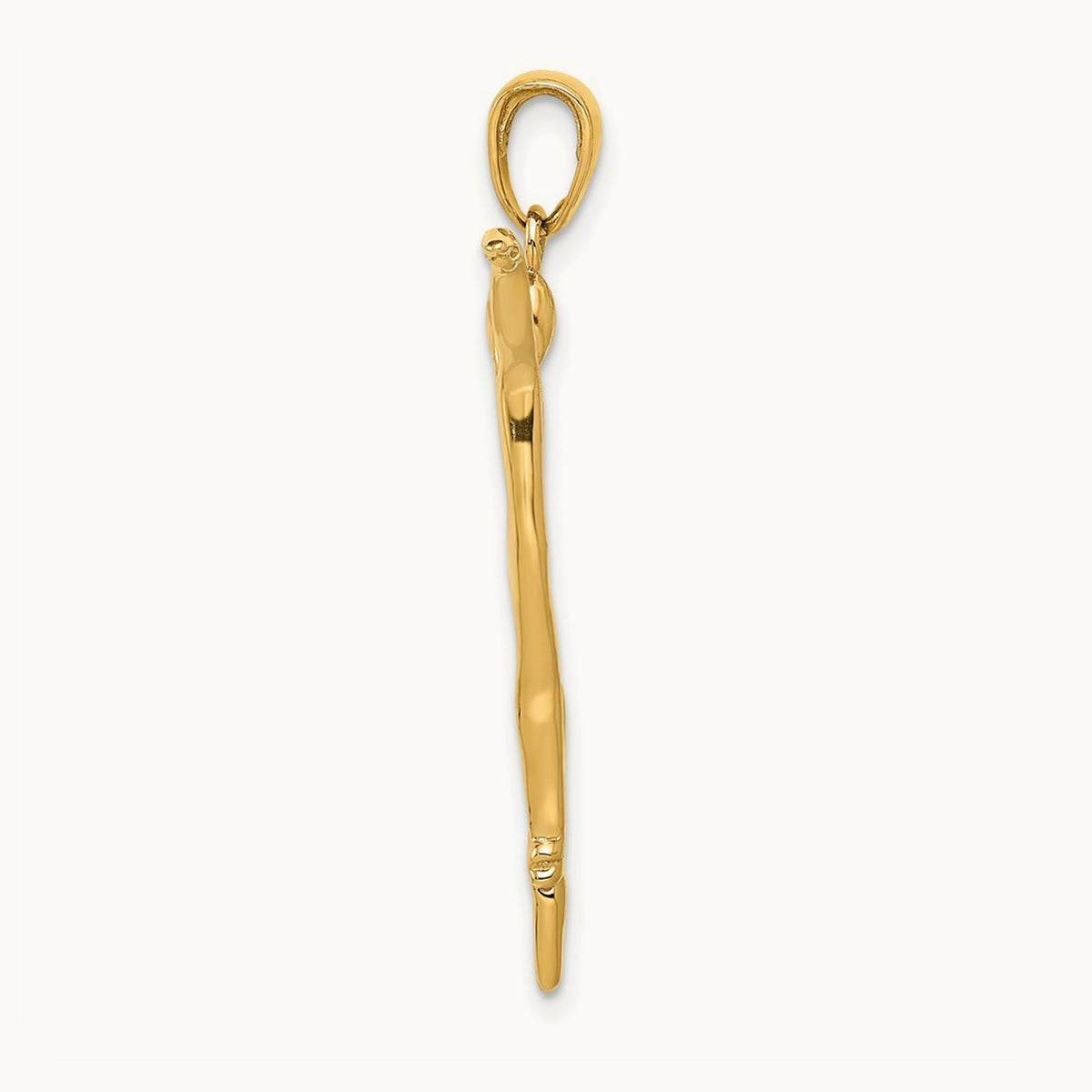 Ballet Dancer Pendant, 14K