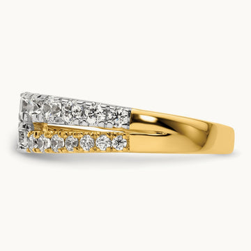 Double Row Band, 1.25 ct tw Lab-Grown Diamond