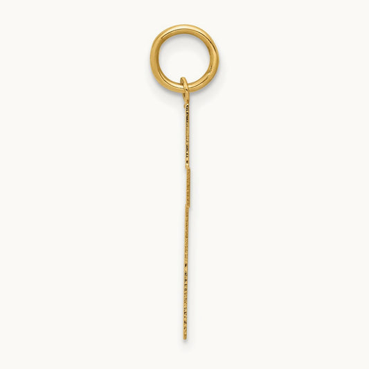 Polished Cross Pendant, 14K