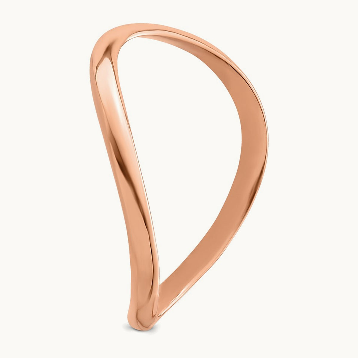 Wave Fashion Thumb Ring — 14K Rose Gold