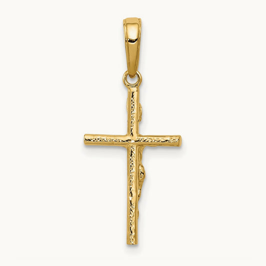 INRI Hollow Crucifix Pendant — photo set
