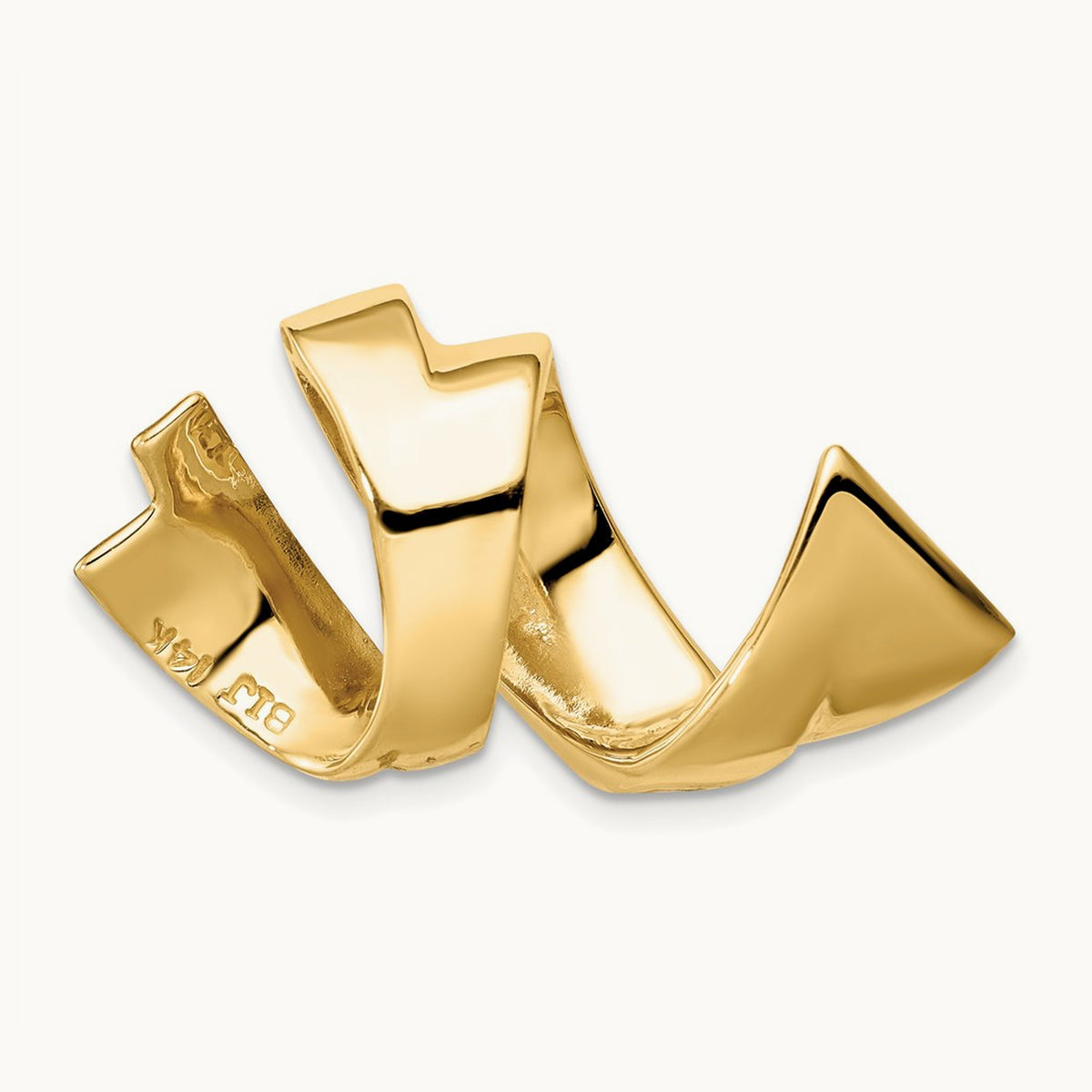 Fits up to Regular, 10mm Fancy Reversible Omega Slide, 8mm, 14K