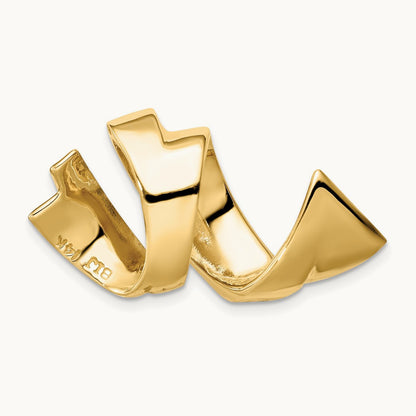 Fits up to Regular, 10mm Fancy Reversible Omega Slide, 8mm, 14K