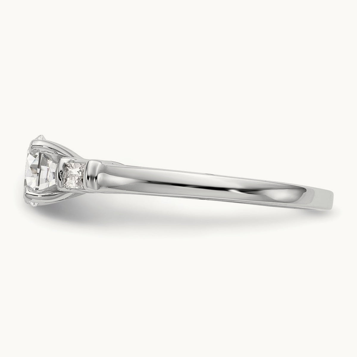 Peg Set Semi-Mount Engagement Ring, 0.20 ct tw