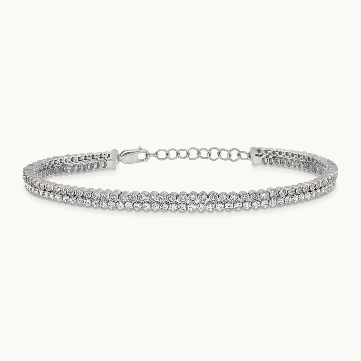 With Ext Bracelet, 3.00 ct tw Lab-Grown Diamond