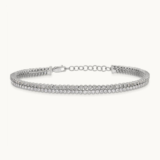 With Ext Bracelet, 3.00 ct tw Lab-Grown Diamond