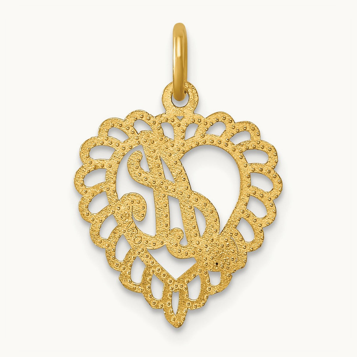 Heart Charm, 14K