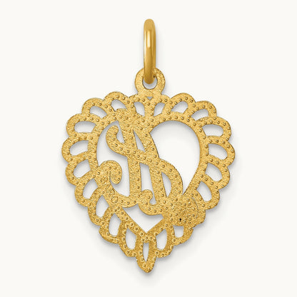 Heart Charm, 14K
