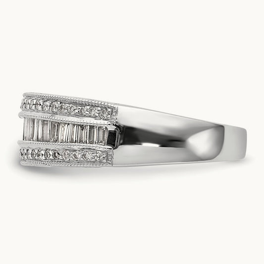 Diamond Band, 14K White Gold