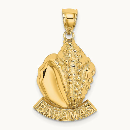 BAHAMAS Conch Shell Charm, 14K