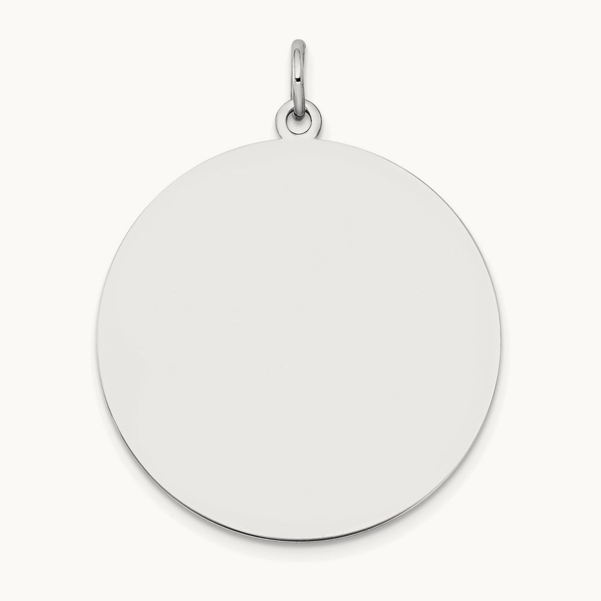 Plain .013 Gauge Round Engravable Disc Charm — 29mm