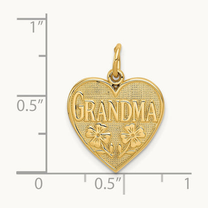 GRANDMA Heart Charm — photo set
