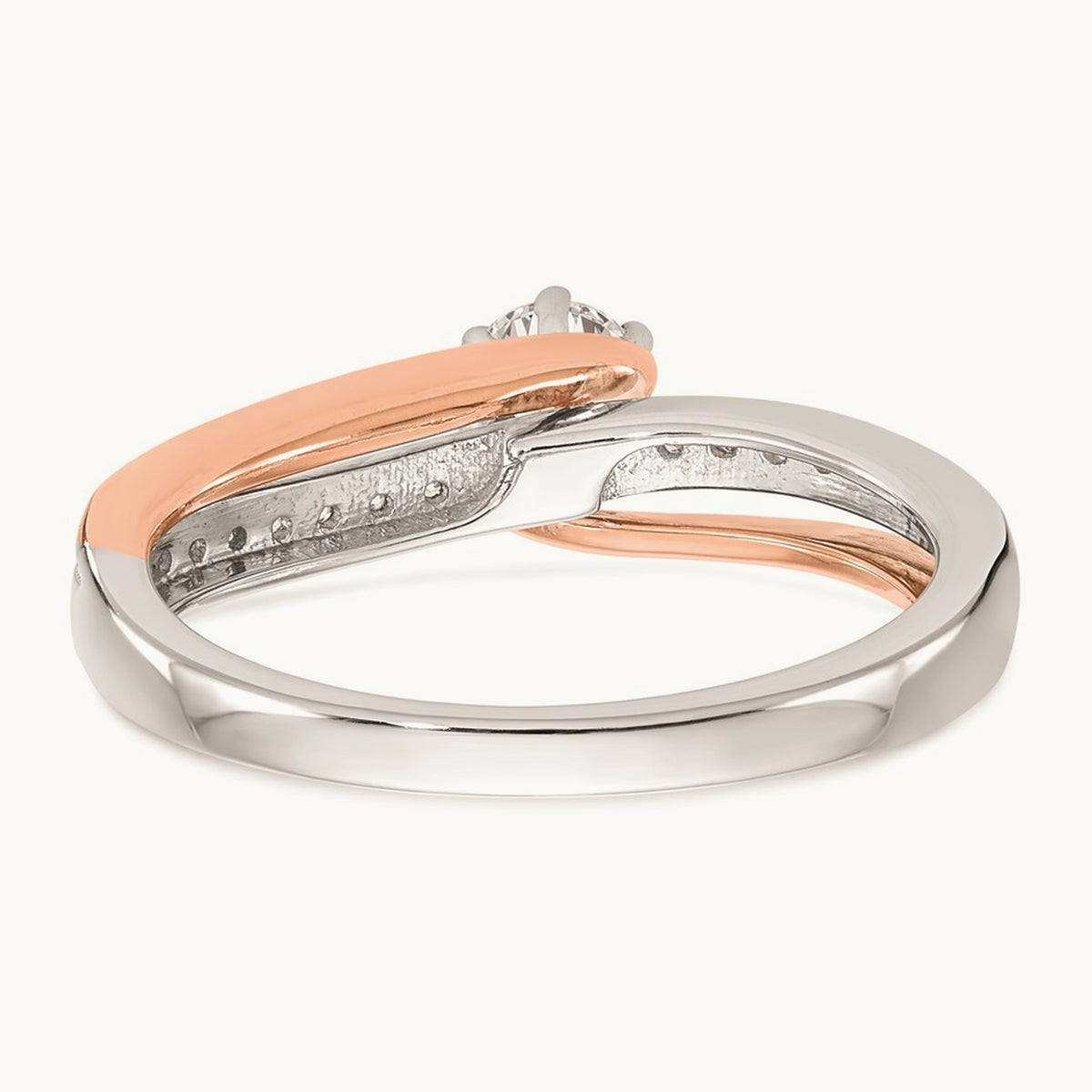 Semi-Mount Engagement Ring, 0.10 ct tw — 10K Two-Tone