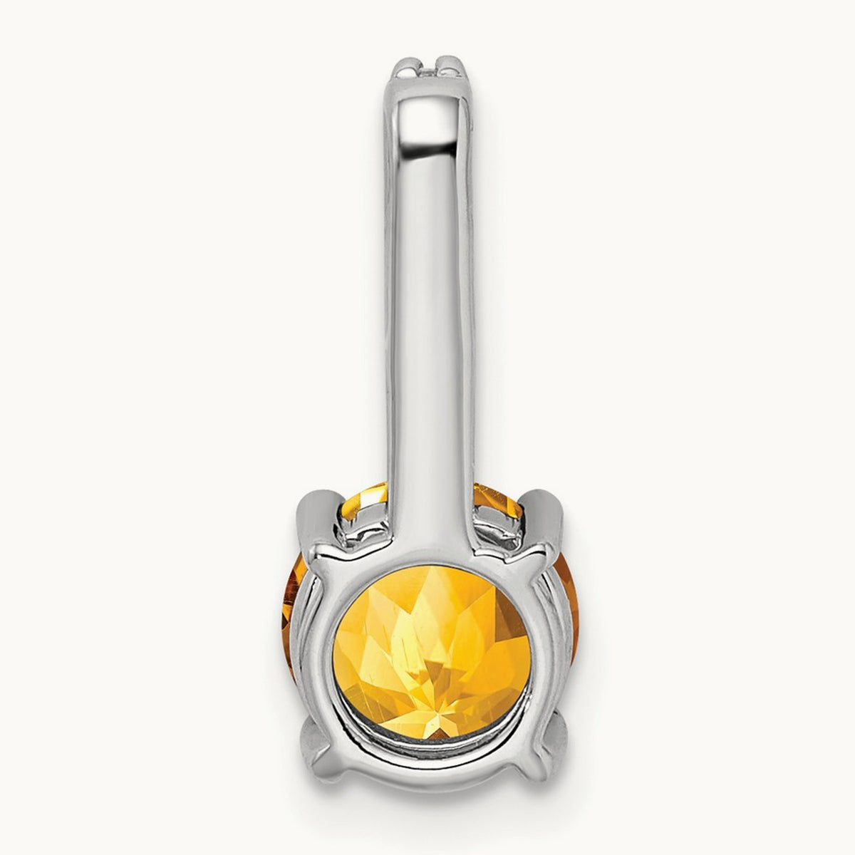 Round Citrine and Diamond Pendant — photo set