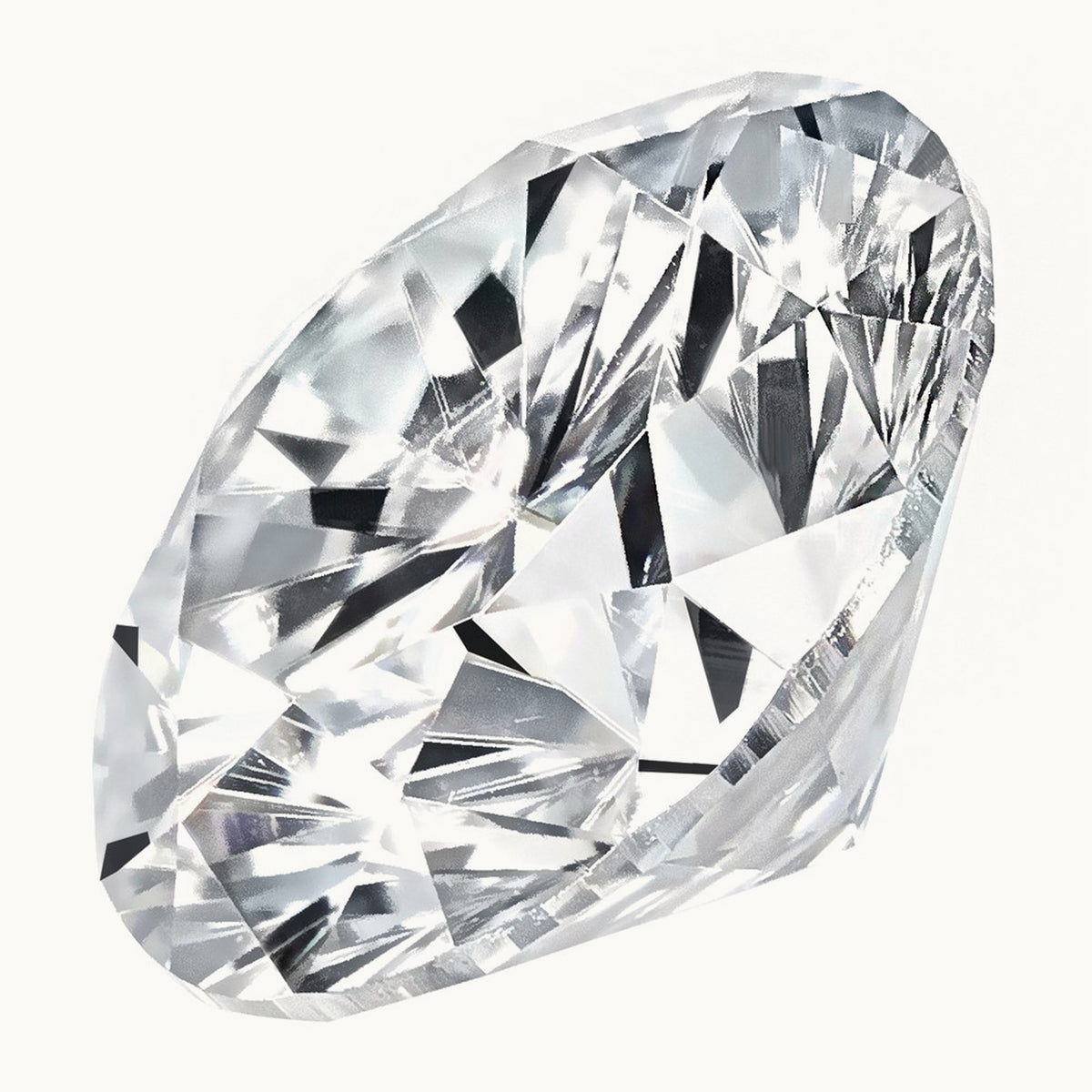 Round Brilliant True Light G-H-I Moissanite, 5mm