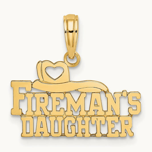 FIREMAN'S DAUGHTER Charm, 14K