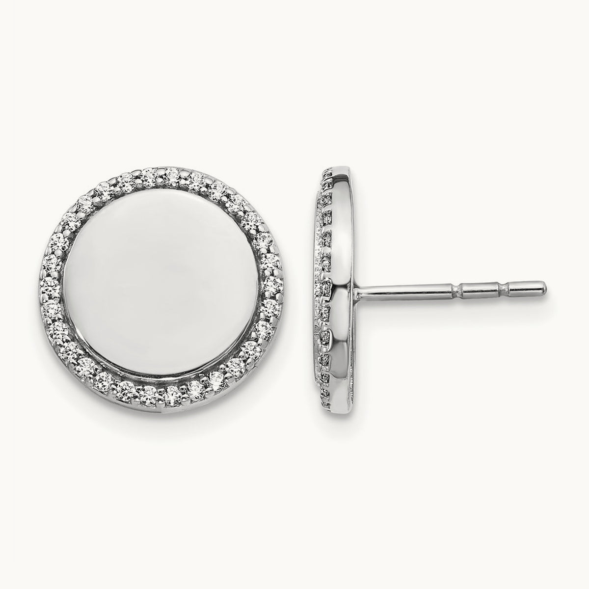 Diamond Fancy Circle Earrings — photo set
