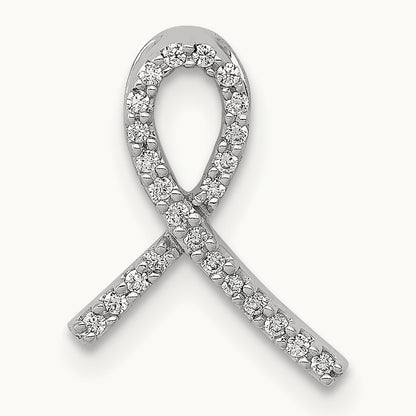 Awareness 1/10ct. Diamond Slide Pendant, 14K White Gold