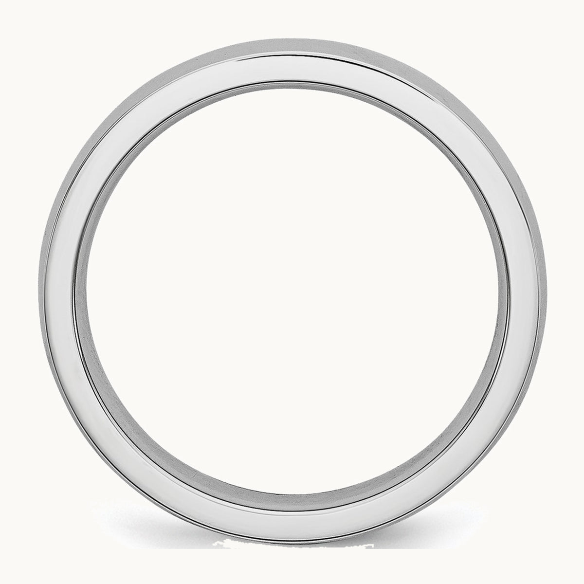 Cobalt Polished Half Round Band — 4mm