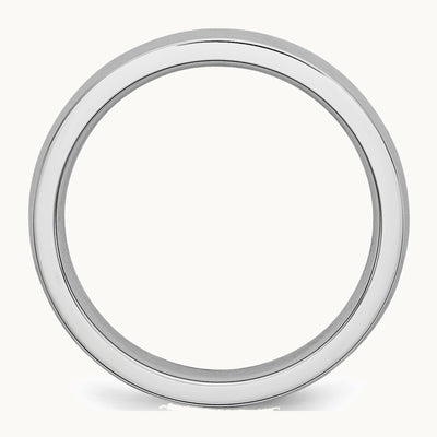 Chisel Cobalt Polished 4mm Half Round Band