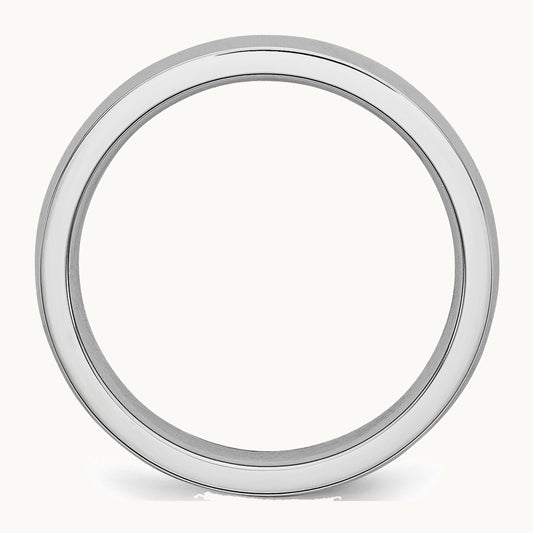 Chisel Cobalt Polished 4mm Half Round Band