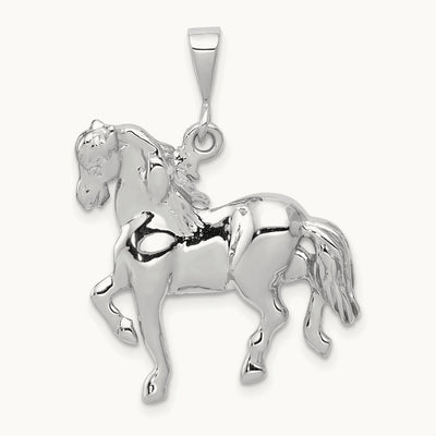 Horse Charm, 14K White Gold