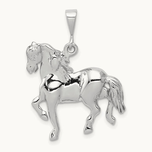 Horse Charm, 14K White Gold