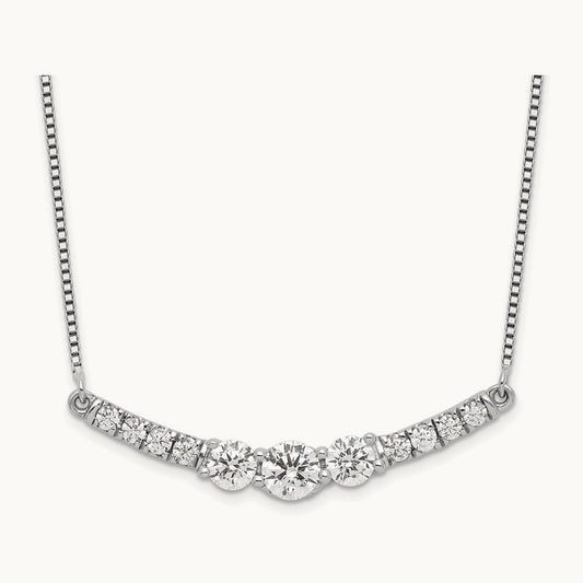 Fashion Bar Necklace, 0.75 ct tw Lab-Grown Diamond