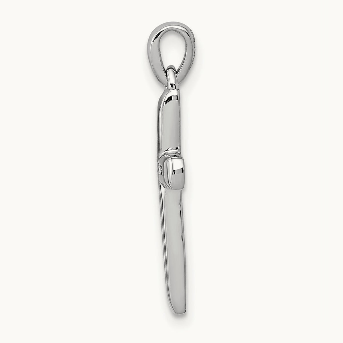 Small 1/10ct. Diamond Cross Pendant, 14K White Gold