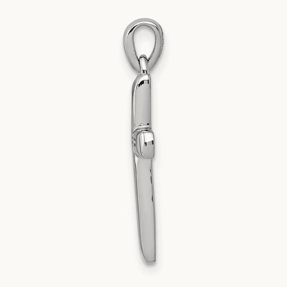 Small 1/10ct. Diamond Cross Pendant, 14K White Gold