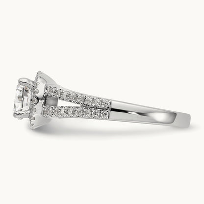 Round Semi-Mount Engagement Ring, 0.25 ct tw Lab-Grown Diamond