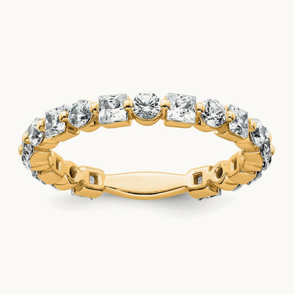 Wedding Band, 1.50 ct tw Lab-Grown Diamond — 14K Yellow Gold