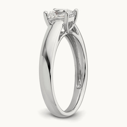 Square Solitaire Engagement Ring Mounting