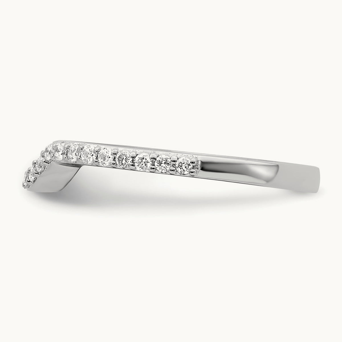 Diamond Wedding Band, 14K White Gold