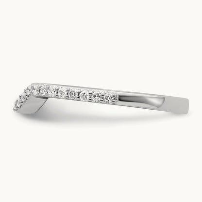 Diamond Wedding Band, 14K White Gold