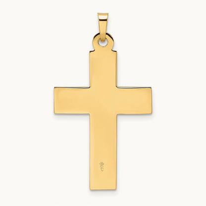 Polished Solid INRI Crucifix Pendant — photo set